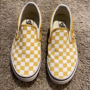 Yellow Checkered Vans
